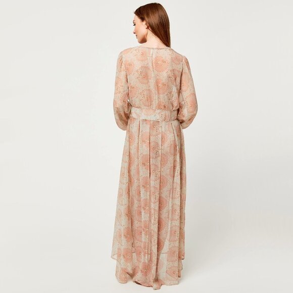 Free People long sleeve floral print semi-sheer longline duster - Picture 11 of 16